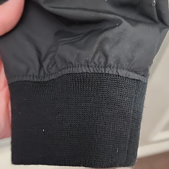 L.L.Bean Womens Black 3-Season Bomber jacket sz Medium - Picture 4 of 10